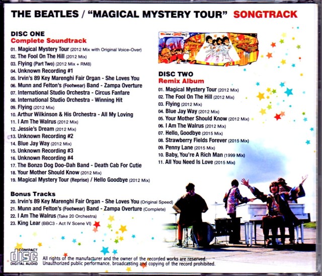 Beatles ビートルズ/Magical Mystery Tour Songtrack