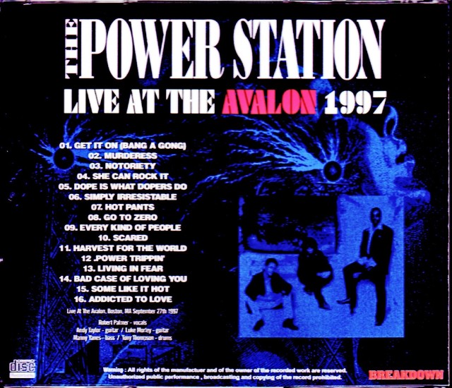 Power Station パワー・ステーション/MA,USA 1997