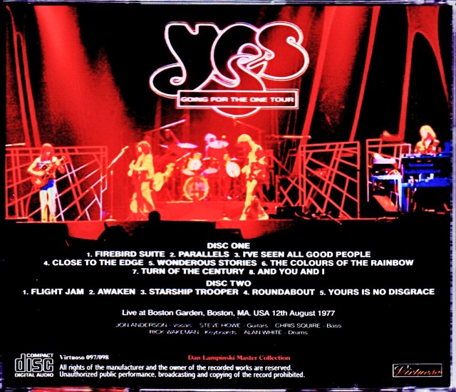 Yes イエス/MA,USA 1977