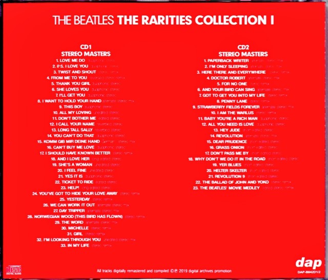 Beatles ビートルズ/Rarities Collection I