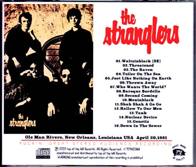 Stranglers ストラングラーズ/LA,USA 1981