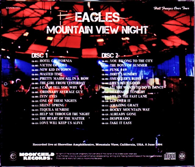 イーグルス 8cmCD Eagles イーグルス/CA,USA 6.8.1994