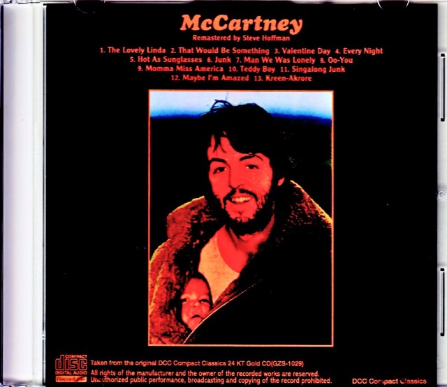 ポールマッカトニー【9枚】RF0107-2　Paul　Mccartney 日本製】 ポールマッカトニー【9枚】RF0107-2 Paul Mccartney