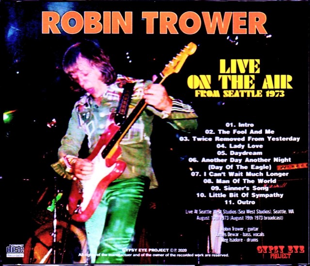 Robin Trower ロビン・トロワー/WA,USA 1973