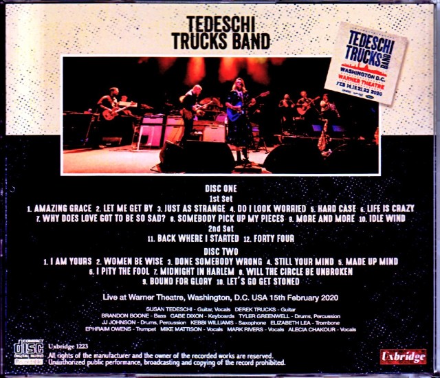 Tedeschi Trucks Band テデスキ・トラックス・バンド/WA,USA 2020