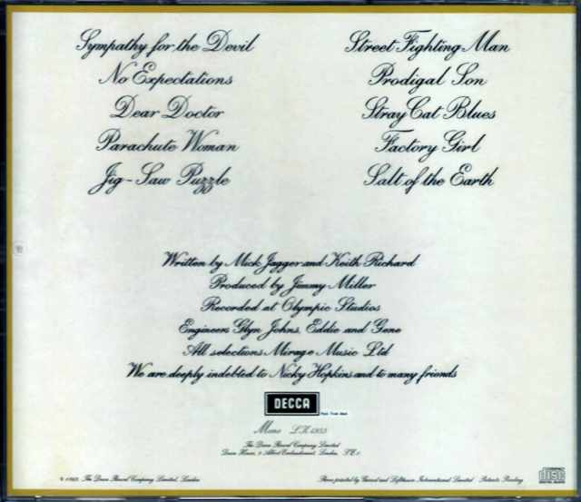 Rolling Stones ローリング・ストーンズ/Beggars Banquet UK