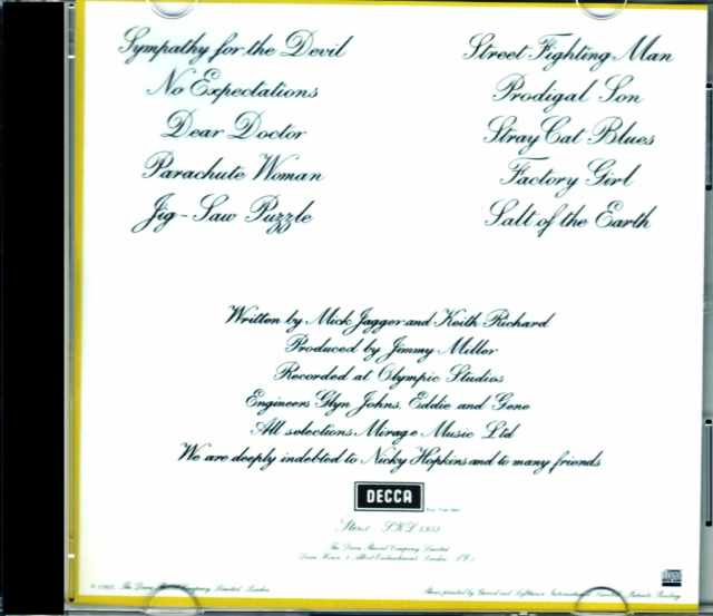 Rolling Stones ローリング・ストーンズ/Beggars Banquet