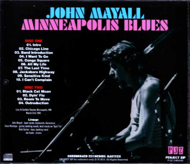 John Mayall ジョン・メイオール/MN,USA 1991