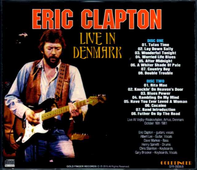 Eric Clapton TDF オフィシャルアセテート盤 エリッククラプトン エリック・クラプトン / 2013年11月13+14日 バロワーズ セレクト