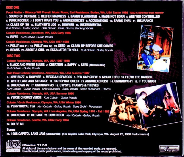 Nirvana ニルヴァーナ/Demos Compilation 1986-1992