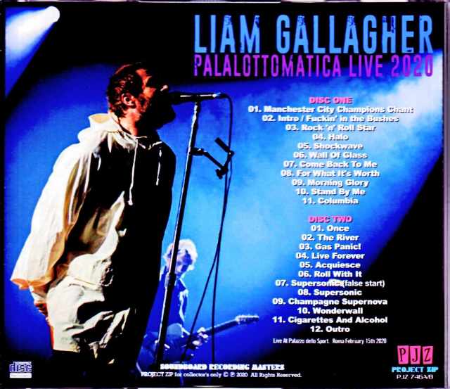 Liam Gallagher リアム・ギャラガー/Italy 2020