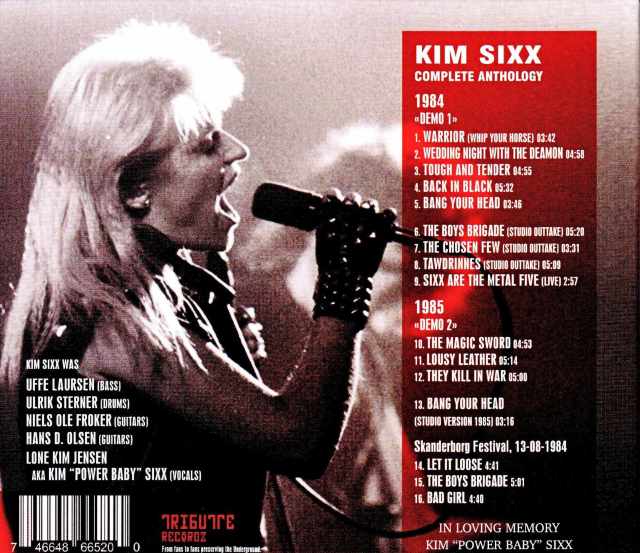 キム Kim Sixx キム・シックス/Complete Anthology 1984-1985