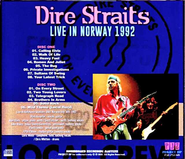 Dire Straits ダイアー・ストレイツ/Norway 1992