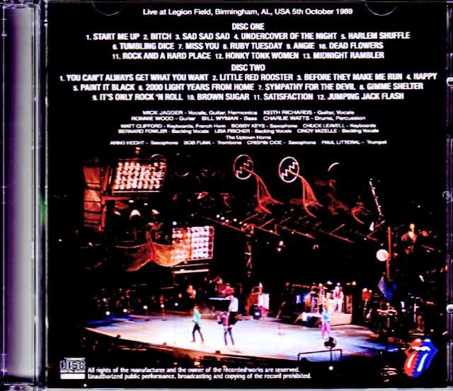 Rolling Stones ローリング・ストーンズ/AL,USA 1989 New Source