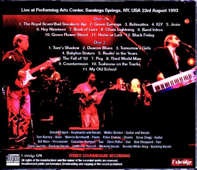 Steely Dan スティーリー・ダン/NY,USA 1993
