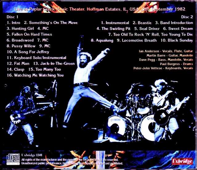 Jethro Tull ジェスロ・タル/IL,USA 1982