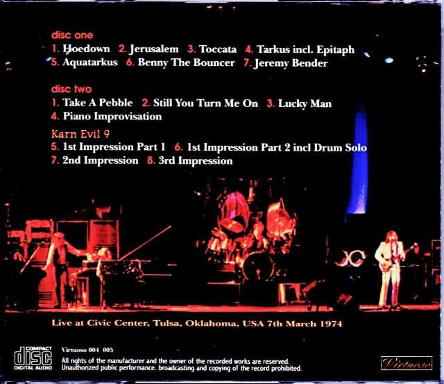 EL & P Emerson,Lake & Palmer エマーソン・レイク・アンド
