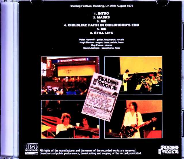 Van Der Graaf Generator ヴァン・ダー・グラフ・ジェネレーター/UK 1976