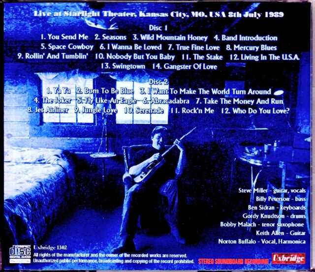 Steve Miller Band スティーヴ・ミラー・バンド/CA,USA 1991