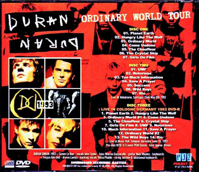 Duran Duran デュラン・デュラン/Chile 1993 & more