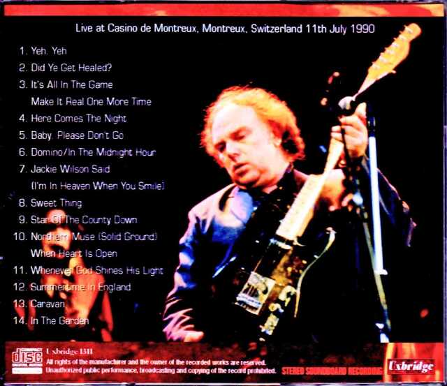 Van Morrison ヴァン・モリソン/Switzerland 1990