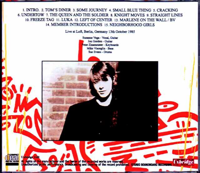 Suzanne Vega スザンヌ・ヴェガ/Germany 1985