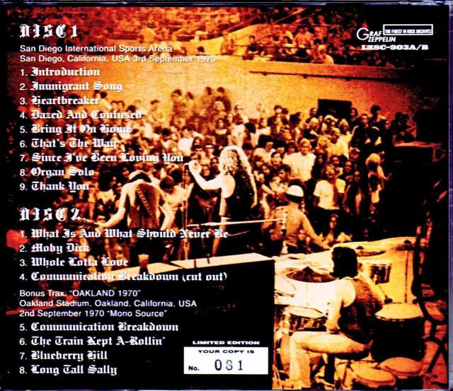 ア*ー様 レッド・ツェッペリン:サンダー・ダウン・アンダー⭐️20CD＆DVD Led Zeppelin レッド・ツェッペリン/Tokyo,Japan 10.3.1972 Complete
