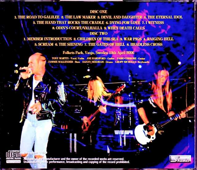 Tony Martin ex Black Sabbath トニー・マーティン/Sweden 2006