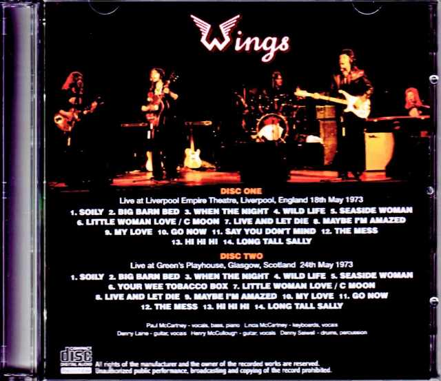 ポールマッカートニー　wings 200枚限定リトグラフ Paul McCartney Wings ポール・マッカートニー ウイングス