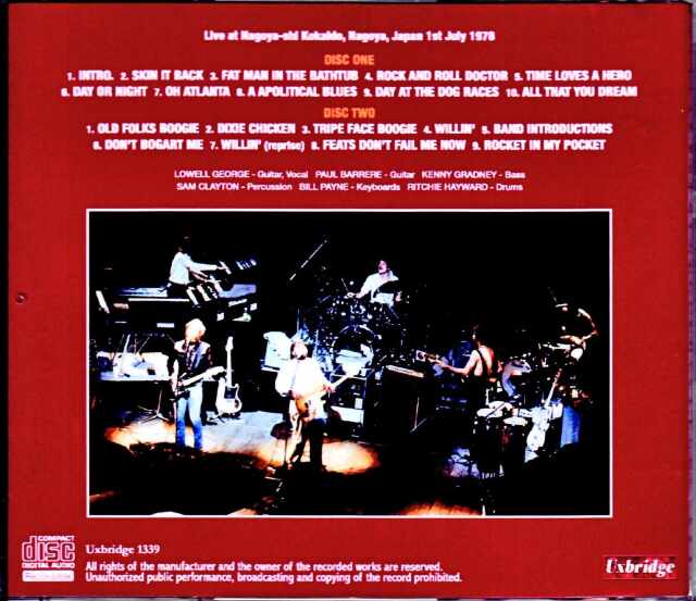 Little Feat リトル・フィート/Aichi,Japan 1978