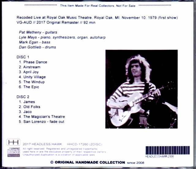 Pat Metheny Group,Lyle Mays パット・メセニー ライル・メイズ/FL,USA