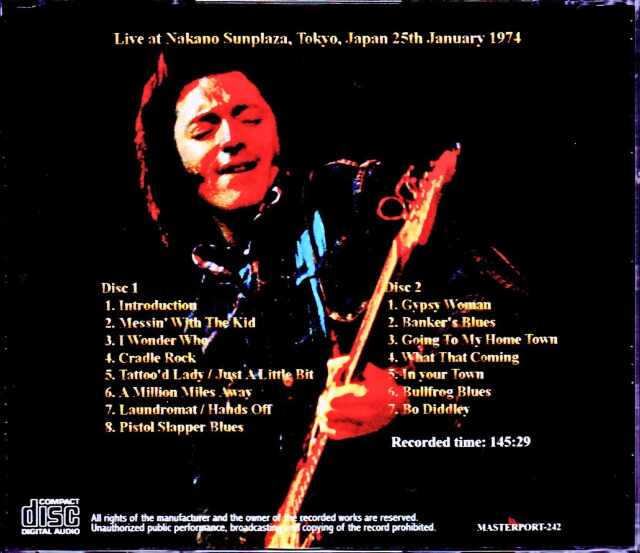 Rory Gallagher ロリー・ギャラガー/Tokyo,Japan 1.25.1974