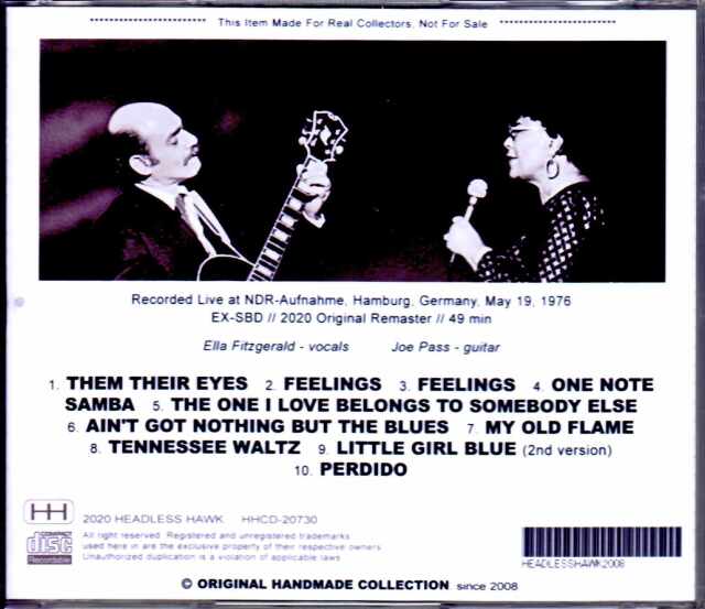 Ella Fitzgerald,Joe Pass エラ・フィッツジェラルド ジョー・パス