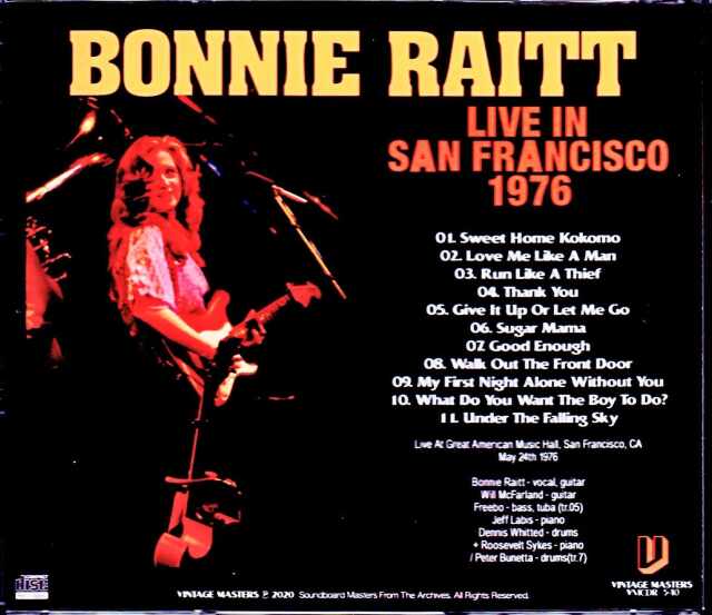 Bonnie Raitt ボニーレイット LiveatMontreux 1977