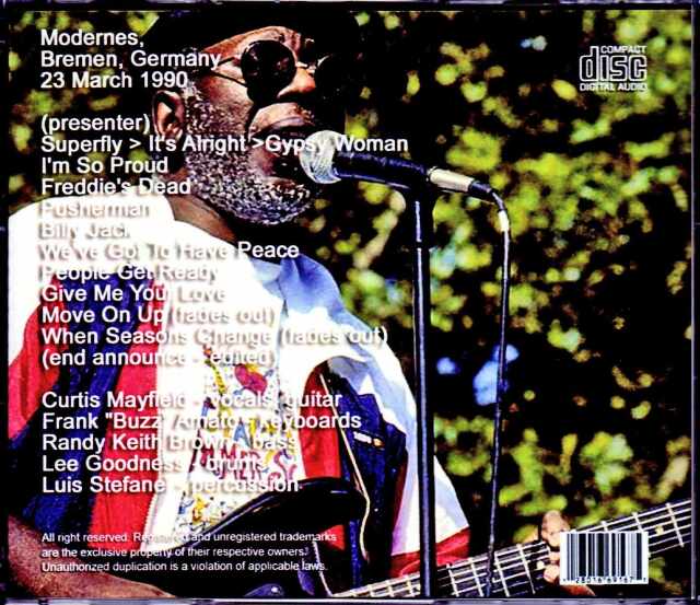 Curtis Mayfield カーティスメイフィールド レアグルーヴ Curtis Mayfield カーティス・メイフィールド/Germany 1990