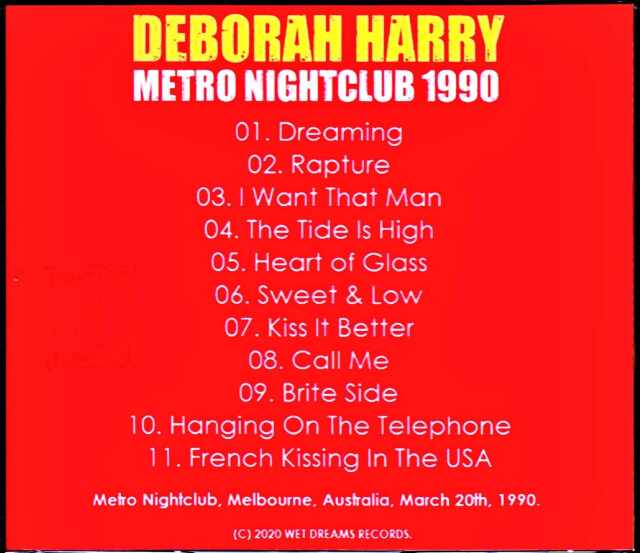 Deborah Harry デボラ・ハリー/Australia 1990