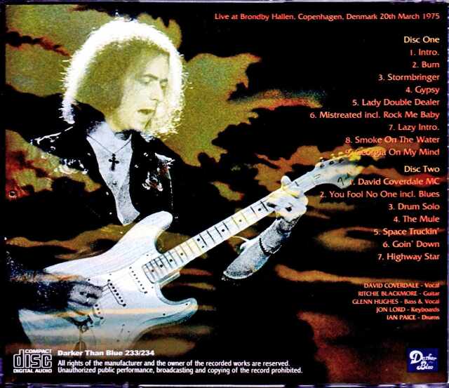 Deep Purple ディープ・パープル/Denmark 3.20.1975