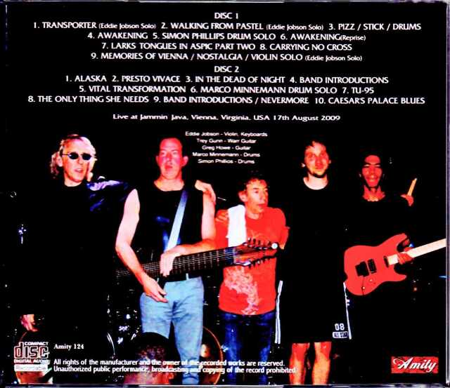 Eddie Jobson エディ・ジョブソン/VA,USA 2009
