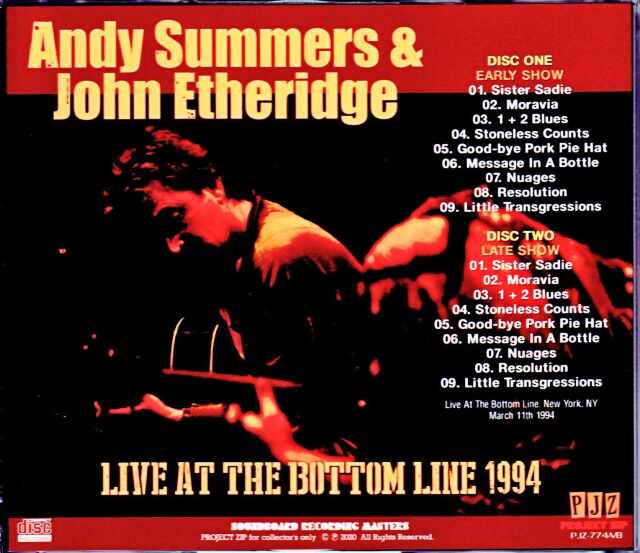 Andy Summers,John Etheridge アンディ・サマーズ ジョン・エスリッジ