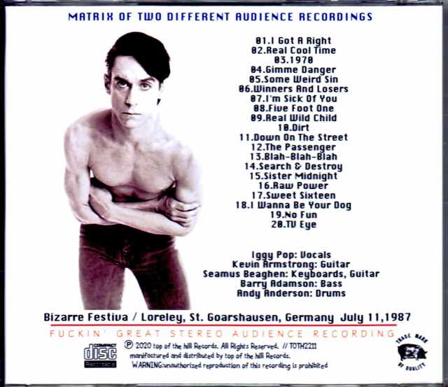 IGGY POP / イギー ポップ 2冊セット Iggy Pop イギー・ポップ/Germany 1987