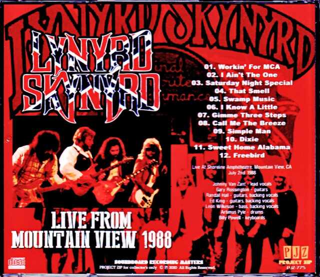 Lynyrd Skynyrd レイナード・スキナード/CA,USA 1988