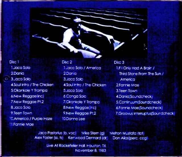 Jaco Pastorius,Mike Stern ジャコ・パストリアス/TX,USA 1983
