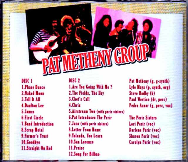 Pat Metheny Group,Lyle Mays パット・メセニー ライル・メイズ/NY,USA