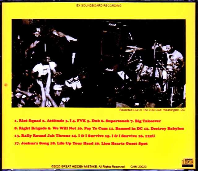 Bad Brains バッド・ブレインズ/WA,USA 1982
