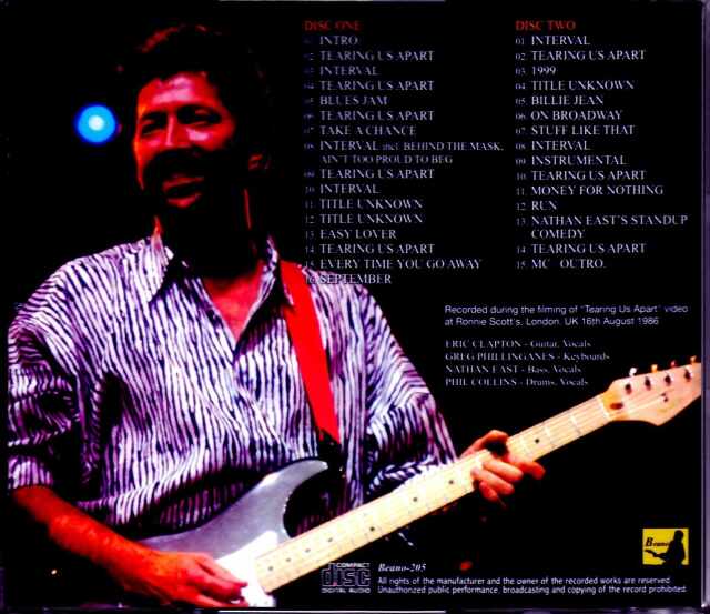 U.K. Blues エリック・クラプトン Eric Clapton エリック・クラプトン/England,UK 5.14.1983