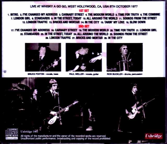 Jam,The ザ・ジャム/CA,USA 1977 2Set