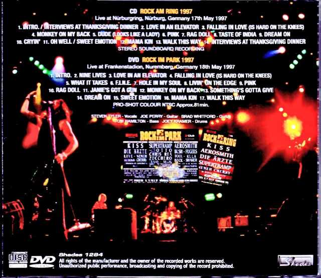 Aerosmith エアロスミス/Germany 1997 S & V