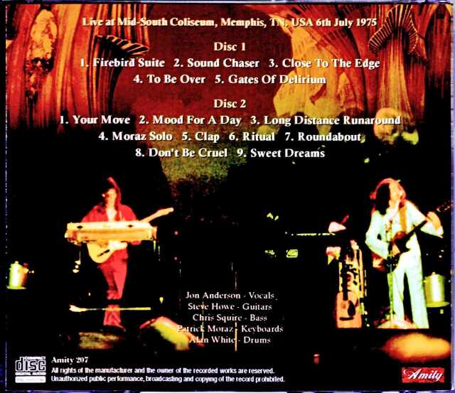 Yes イエス/TN,USA 1975