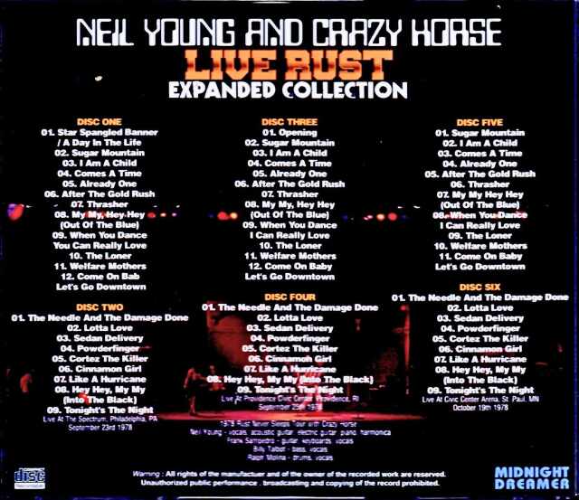 Neil Young and Crazy Horse ニール・ヤング/US Tour 1978 Collection
