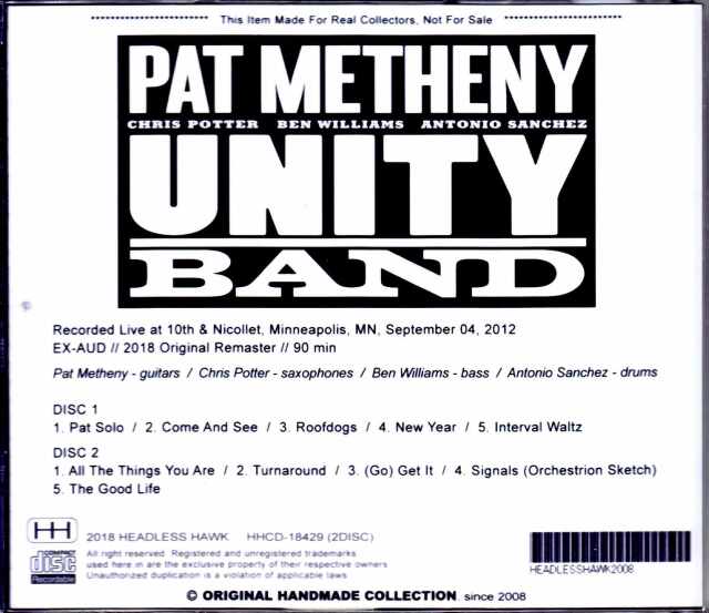 パット・メセニー/ユニティ・セッションズ Amazon.co.jp: Unity Sessions: ミュージック